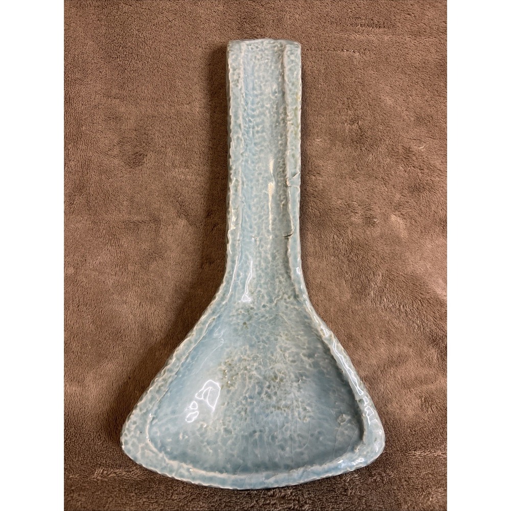Fortunata Casa Mia Adriano Tolomei Italy Aqua Ceramic Handled Serving Platter